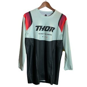 THOR NWT Pulse Rev Jersey Black Mint S